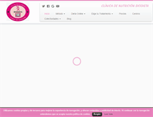 Tablet Screenshot of clinicadenutricionbiodieta.com
